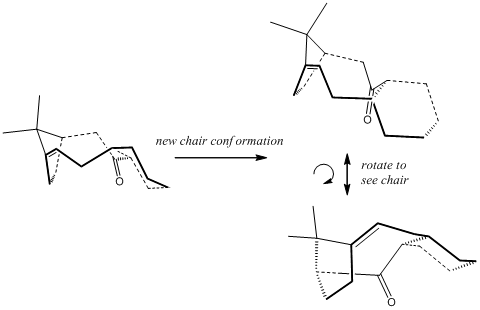 Carbonyl Down, two Cyclohexyl Chairs