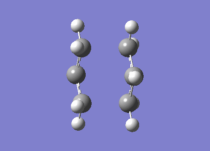 The rearrangement of 1,5 hexadiene in the Cope rearrangement.