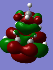 Figure 28a. LUMO of the exo TS, first visualisation