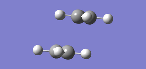 Fig 20: Allyl fragments arranged to form an approximate chair structure.