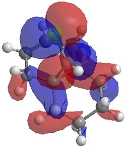 "HOMO-1 orbital by DF method for dihydrogenated product"