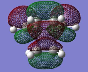 The rearrangement of 1,5 hexadiene in the Cope rearrangement.