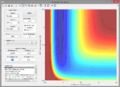 Zoomed-out contour plot containing transition state