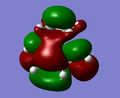 LUMO of the transition state is symmetric with respect to the plane intersecting C1-C1.