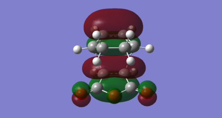 Figure 38: Exo HOMO -1 (Energy = -0.36670 Hartrees) — Symmetric