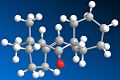 Carbonyl facing down, boat conformation. Total energy: 229.1 kJ/mol.