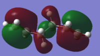 HOMO anti2 with no favourable overlap of pi clouds