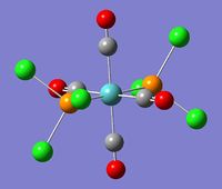 trans-Mo(CO)4(PCl3)2 after first optimisation