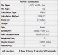 Summary table for optimised [P(CH3)4]+ ion