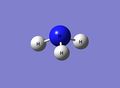 Step 7: The optimised NH3 molecule.