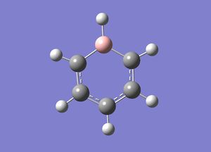 Optimal Boratabenzene Structure using higher basis-set