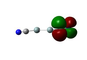 Calculated molecular orbital of silylene