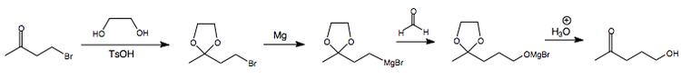 Acetal protection of carbonyls