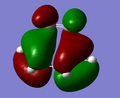 HOMO of the transition state is antisymmetric with respect to the plane intersecting C1-C1.