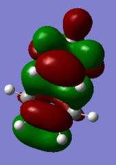 Figure 27a. HOMO of the exo TS, first visualisation