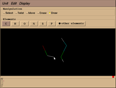Drawing bonds with the Leap GUI