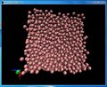 Figure 8(b): View of liquid phase simulation in VMD