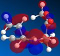 HOMO orbitals of the cis-isomer.