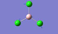 BCl3 Vibrational frequency 1