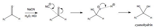 Cyanohydrin formation