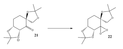 structures of 21 and 22