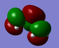 LUMO of butadiene is symmetric with respect to plane.