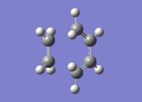 imaginary frequency TS(berny)vibration of Diels Alder guess TS (optimised to min.) at AM1 level of theory, derivatising bond lengths