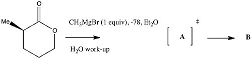 A typical reaction schematic
