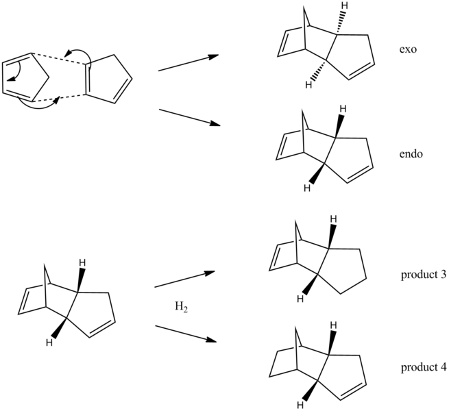 File:Ex1 cyclopentadiene reaction scheme.png