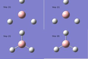 BH3 structure going through different modes