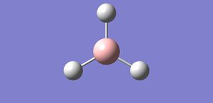 Image of an optimised borane molecule.