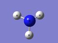 Step 3: The hydrogen atoms now experience an attractive force from the Nitrogen atom and are close enough to form covalent bonds.