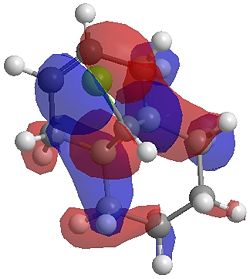 "HOMO-1 orbital by HF method for dihydrogenated product"