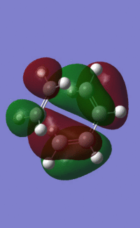 HOMO of transition state transparent