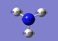 Charge distribution NH3