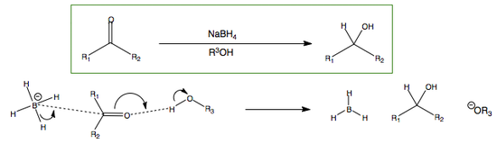 NaBH4 general mechanism