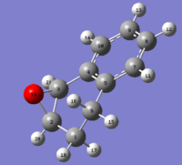 Atomic numbering for the 30.68344 kcal/mol isomer used in NMR analysis