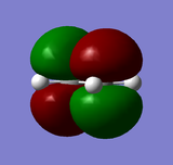 LUMO of ethene: anti-symmetric