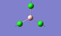 BCl3 Vibrational frequency 4