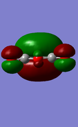 HOMO of maleic anhydride: symmetric