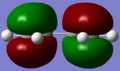 HOMO of butadiene.