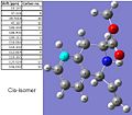 Gaussian generated 13C NMR data of the cis-isomer.