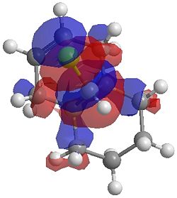 "LUMO+1 orbital by HF method fordihydrogenated product"