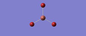 Image of an optimised TlBr3 molecule.