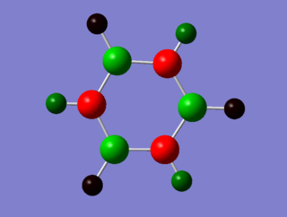 Borazine charge distribution